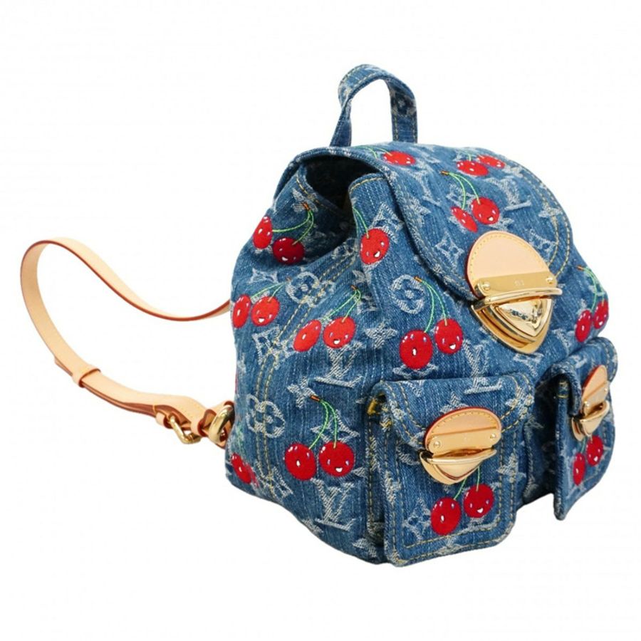 路易威登 Monogram Cherry LV x TM Venice M13679 藍色女雙肩包/日用包-1