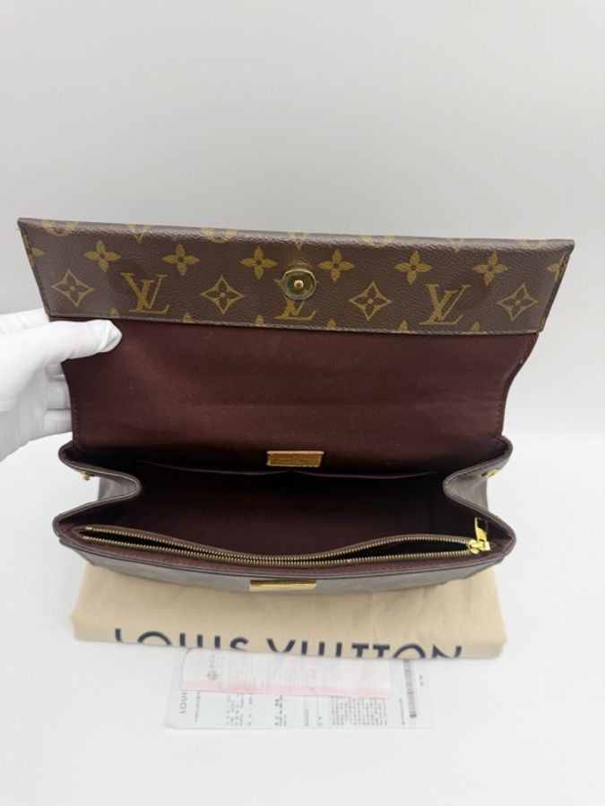 Louis Vuitton路易威登老花Cluny中號克魯尼 彩虹寬肩帶 手提單肩包 尺寸30x23CM 附件:防塵袋-9
