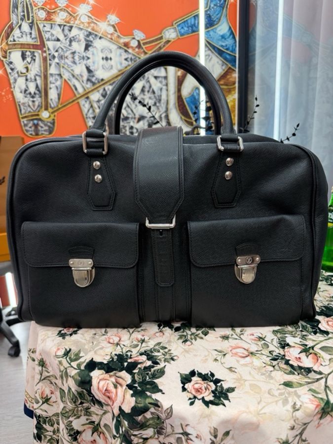 98新 露易威登 Lv旅行包黑色手提包 男包-0