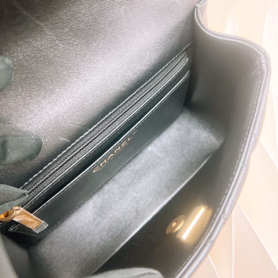 Chanel 珍珠鏈條方胖子/翻蓋包-13