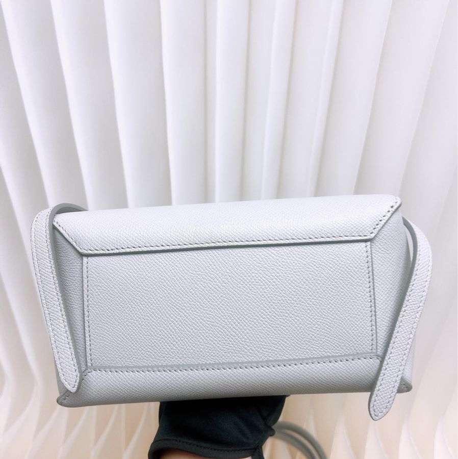 Celine belt nano 淺灰色銀扣鯰魚包-2