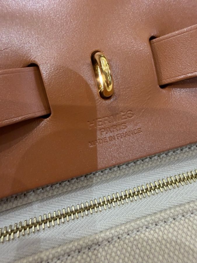 Hermes 愛馬仕金棕金扣herbag31,鎖鑰匙都在,99新好成色,男女都可駕馭-4