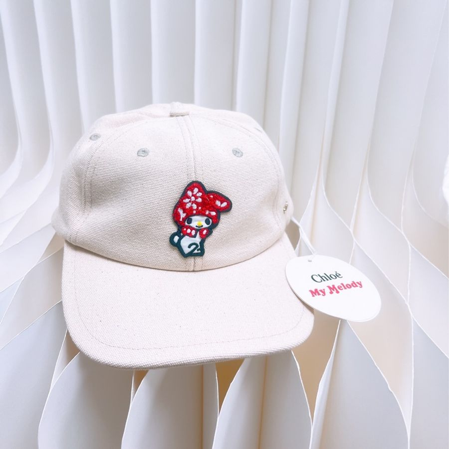 Chloe x My Melody cap 米色棒球帽-0