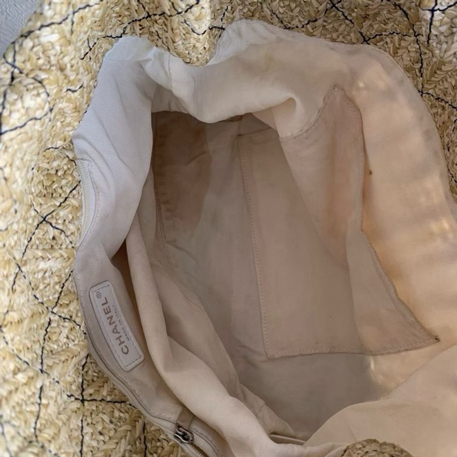 🩶 CHANEL 透明PVC拼牛仔31 Shopping Bag 大號 🩶-9