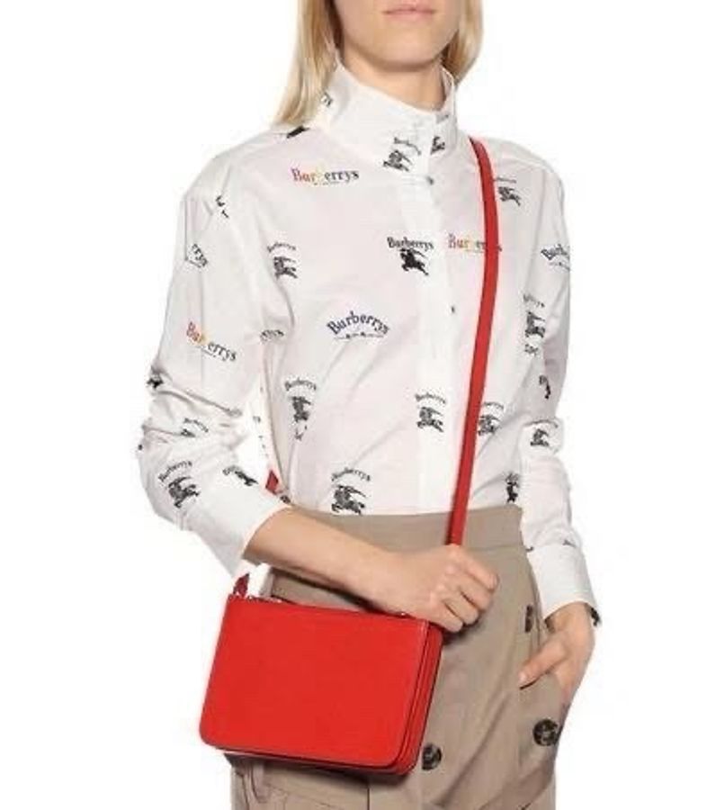 BURBERRY 黑標 字母戰馬彈性襯衫-1