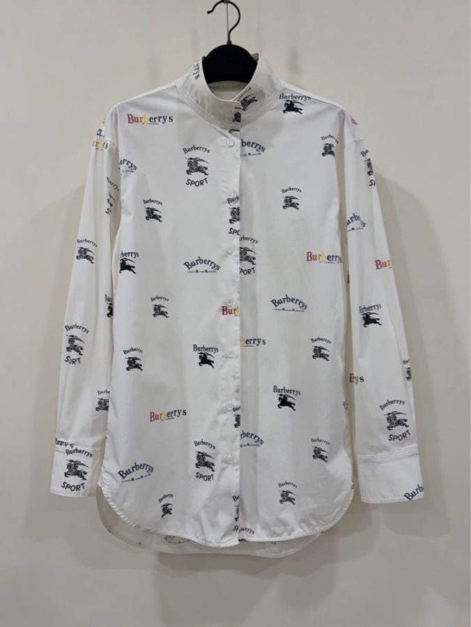 BURBERRY 黑標 字母戰馬彈性襯衫-2