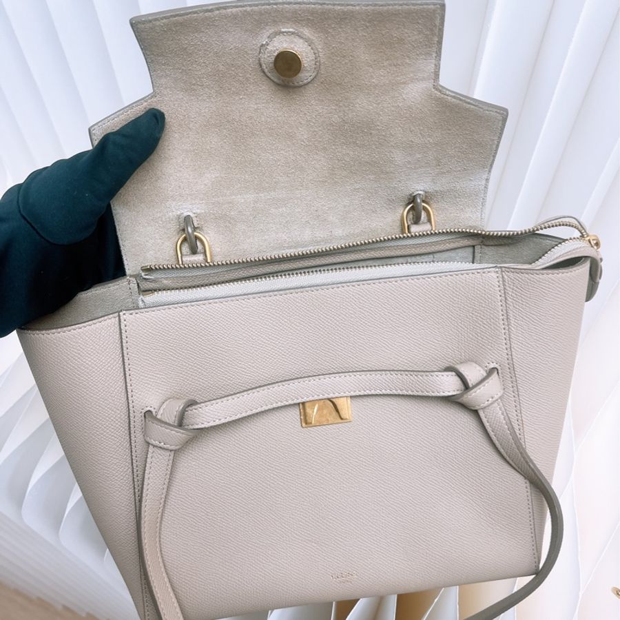 Celine belt micro 卡其鯰魚包-10