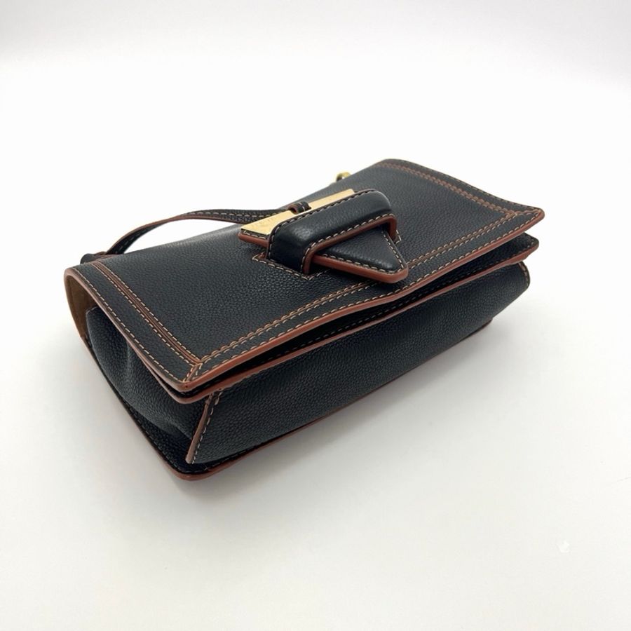 🖤 LOEWE Barcelona 黑色肩背斜背三角包 🖤-2