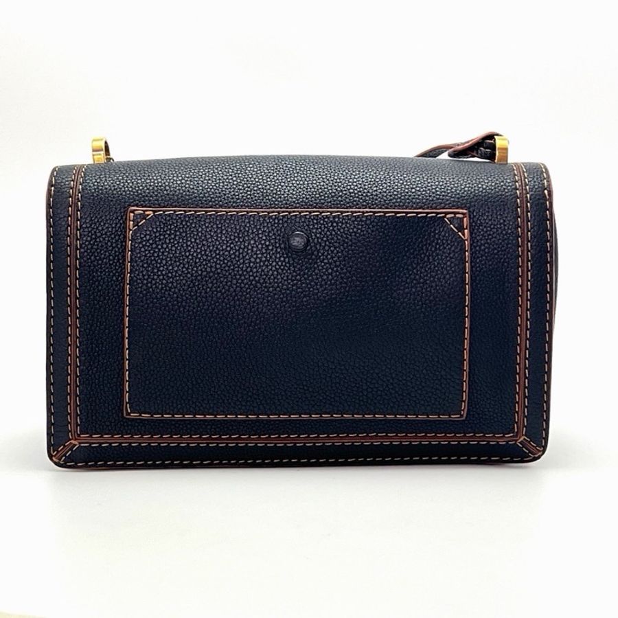 🖤 LOEWE Barcelona 黑色肩背斜背三角包 🖤-8