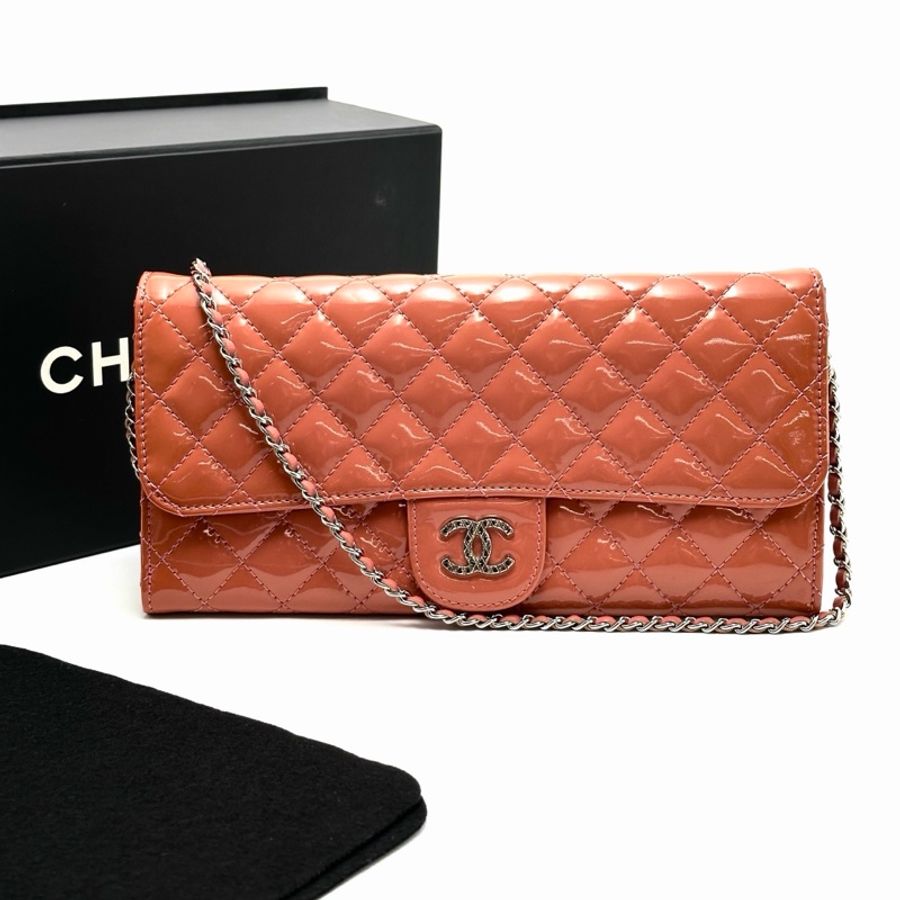 🩷 CHANEL 經典CF 菱格紋漆皮鍊條包 🩷-4