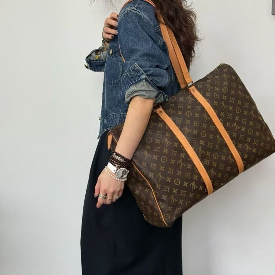 ✈️ 一包搞定通勤、健身包、旅行袋|LV Monogram Cabas Alto 大容量托特包-0