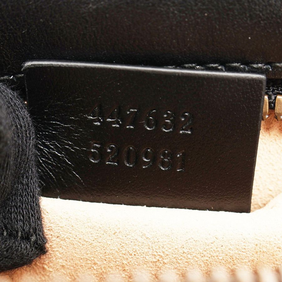 黑色 Matelasse 牛皮 GG Marmont 相機 肩背包【GUCCI 古馳】 447632-4