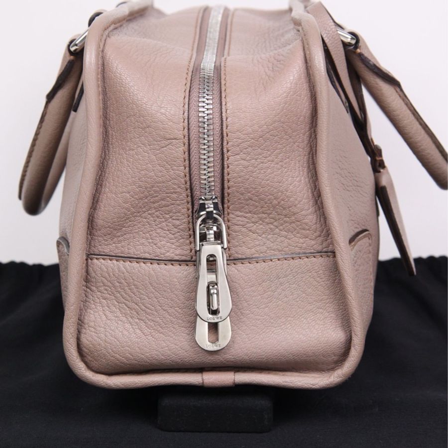 Loewe大象灰荔枝皮amazona小号锁头手提包-1