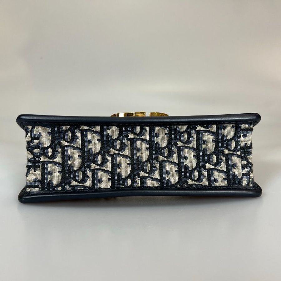 DIOR 老花刺繡蒙田30側肩包 橫版-4