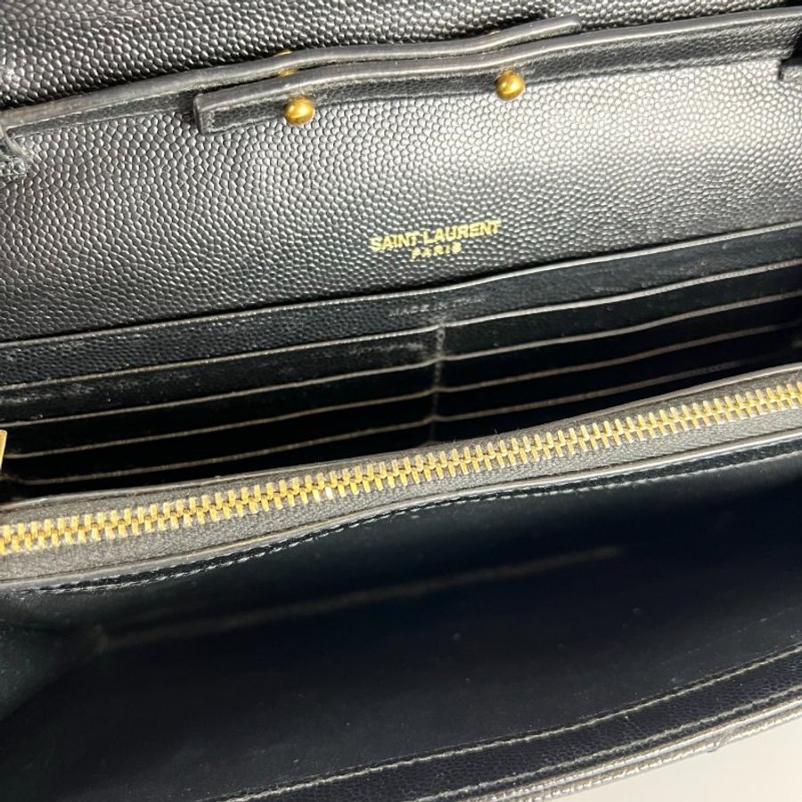 YSL 377828 黑魚子醬WOC包22CM-6
