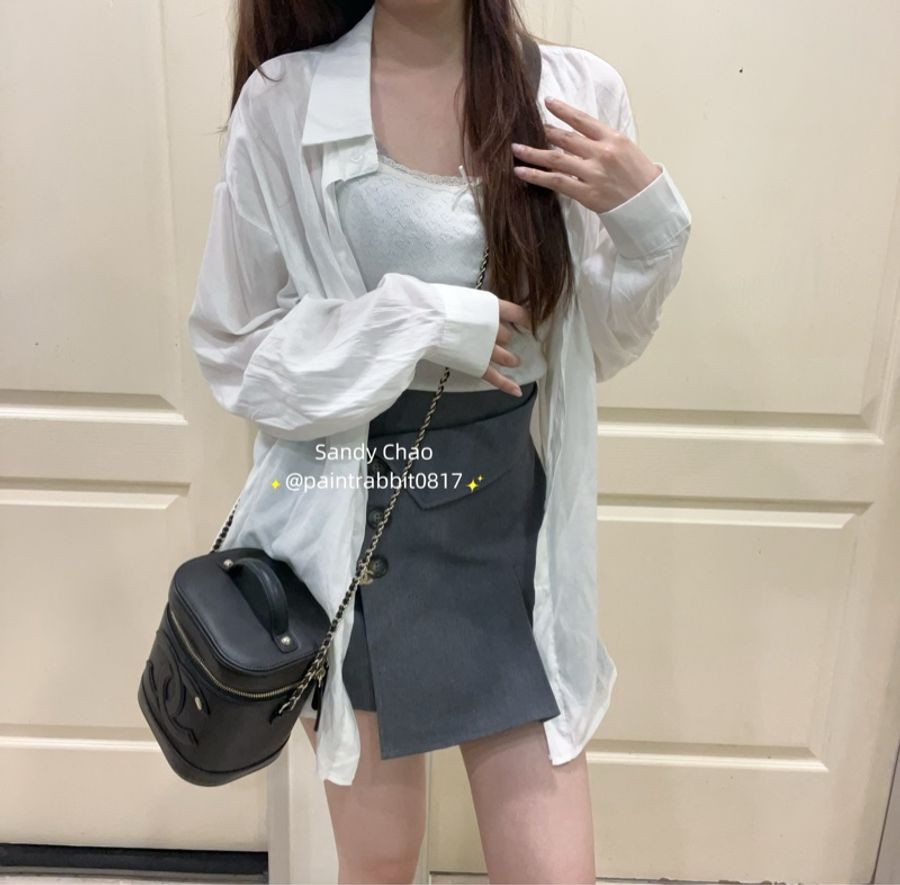 ෆ Chanel Vanity case豎版水桶化妝盒🈶購證-2