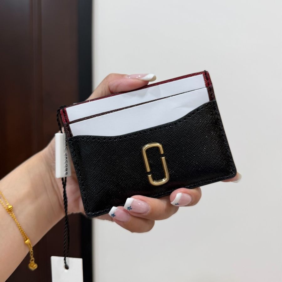 MARC JACOBS MJ 黑金 卡夾 信用卡卡夾 皮夾 卡包 名片夾-2