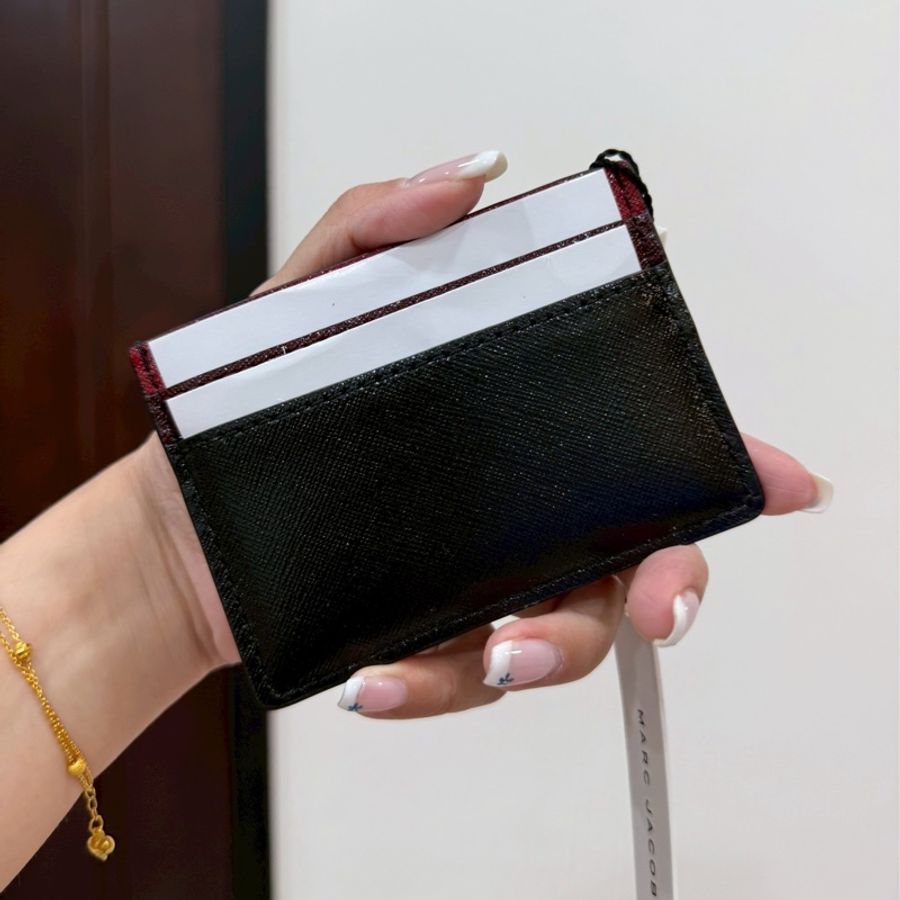 MARC JACOBS MJ 黑金 卡夾 信用卡卡夾 皮夾 卡包 名片夾-3