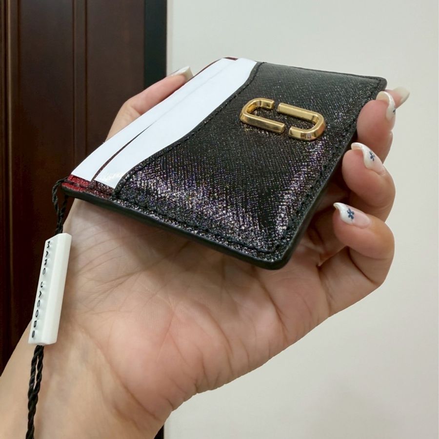 MARC JACOBS MJ 黑金 卡夾 信用卡卡夾 皮夾 卡包 名片夾-4