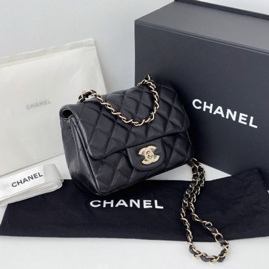 閒置新 香奈兒/Chanel 黑金CF方胖子 芯片款-2