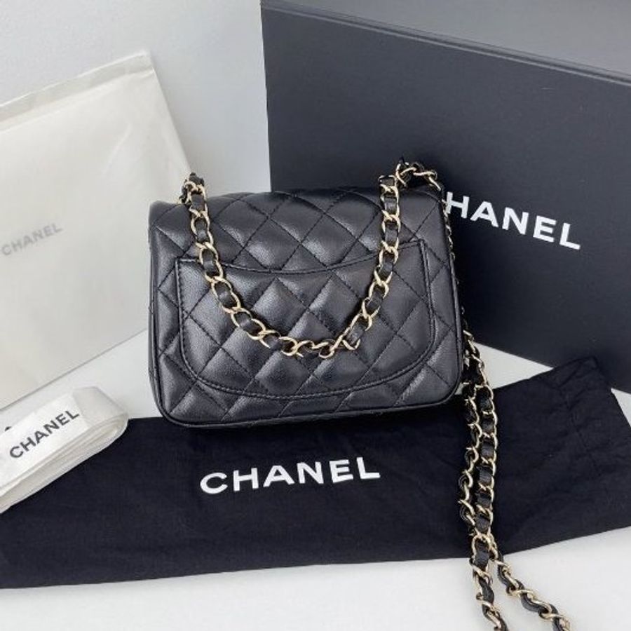 閒置新 香奈兒/Chanel 黑金CF方胖子 芯片款-6