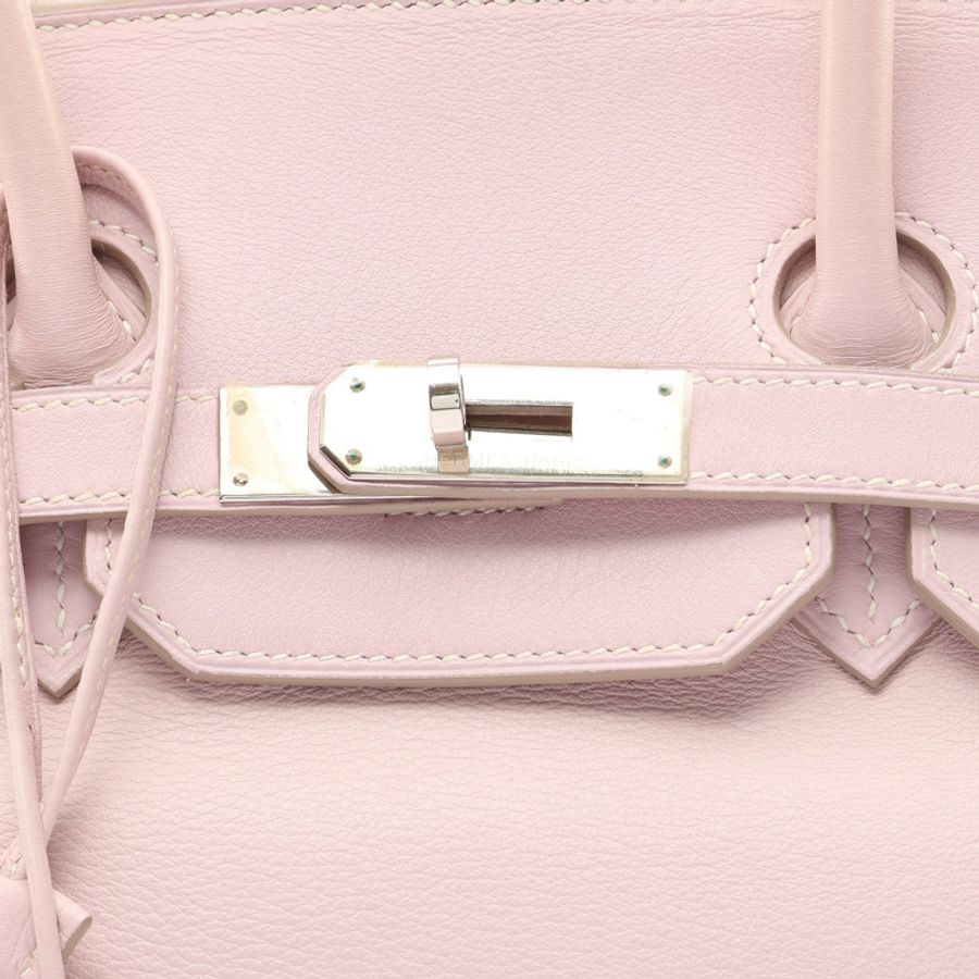 夢幻紫 Swift 牛皮 Birkin 35 柏金包 手提包 口K刻 銀釦【HERMES 愛馬仕】-3
