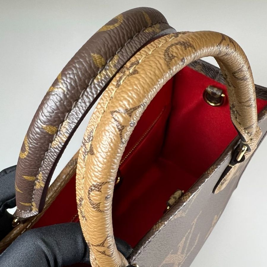 LV M46373/晶片款 ONTHEGO PM托特包 背帶款-10