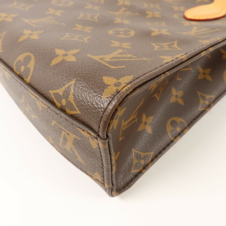 LOUIS VUITTON Monogram Sac Plat BB金扣手挽肩背兩用袋-10