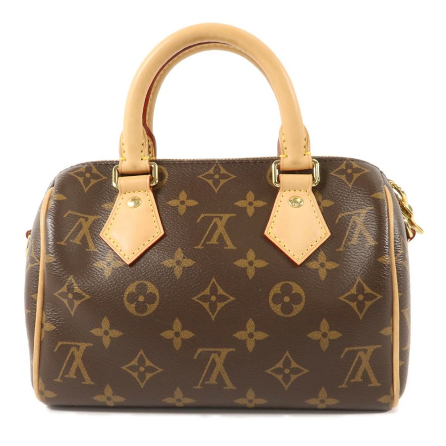LOUIS VUITTON Monogram Speedy Bandouliere 20金扣手挽肩背兩用袋-1