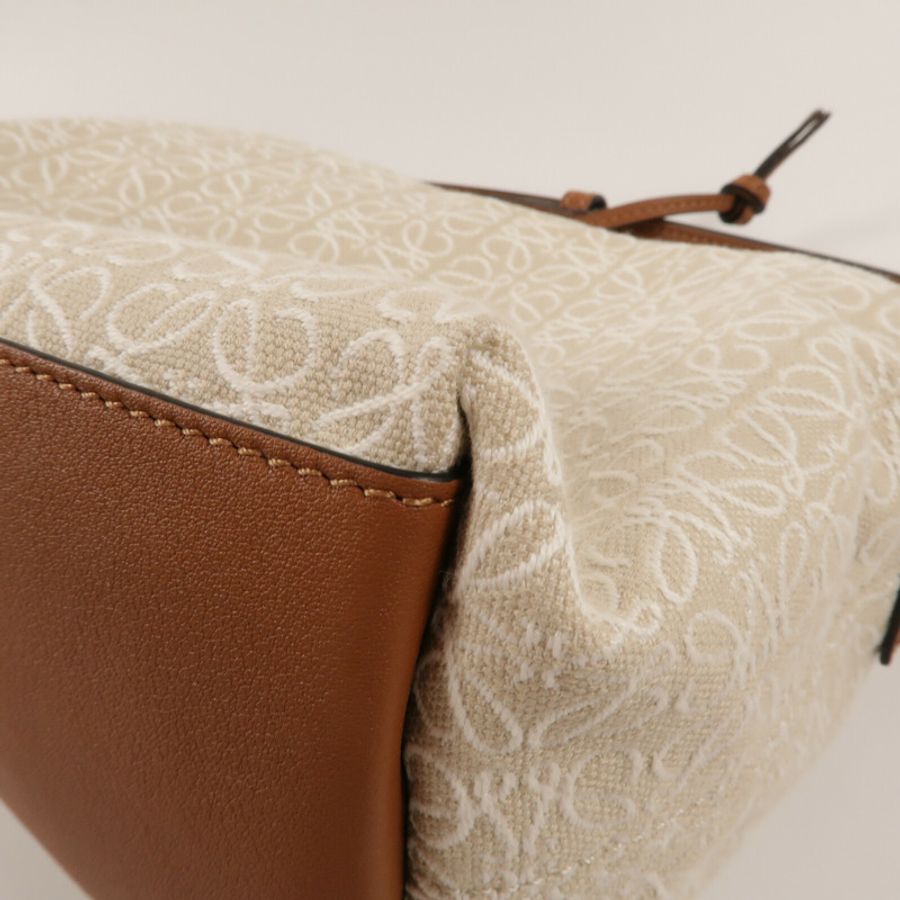 LOEWE 帆布Small Cubi手挽袋-12
