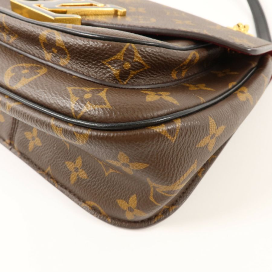 LOUIS VUITTON Monogram Passy金扣肩背袋棕色-11