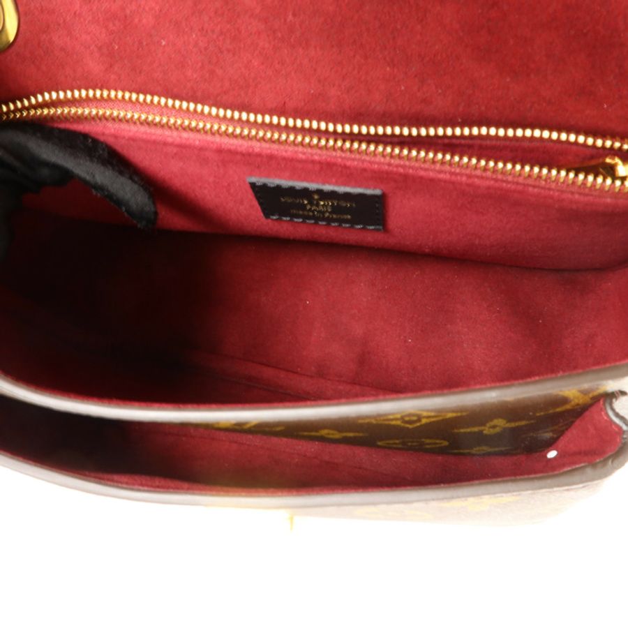 LOUIS VUITTON Monogram Passy金扣肩背袋棕色-4
