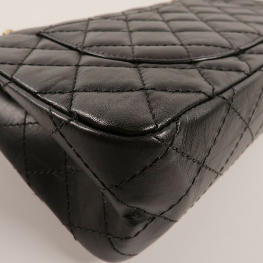 CHANEL 牛皮皮革2.55 Small鏈帶手挽肩背兩用袋-13