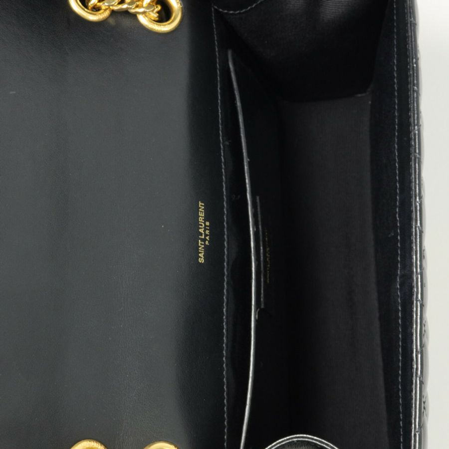 SAINT LAURENT 牛皮皮革Envelope Medium鏈帶肩背袋-4