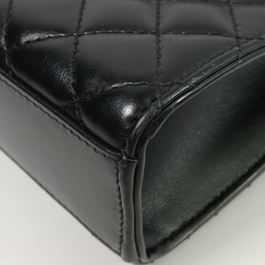 SAINT LAURENT 牛皮皮革Envelope Medium鏈帶肩背袋-15