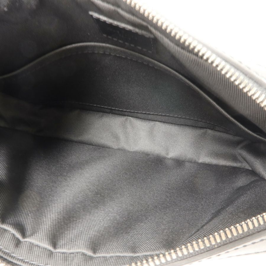 LOUIS VUITTON Monogram Eclipse Reverse Trio Messenger銀扣肩背袋灰色-4