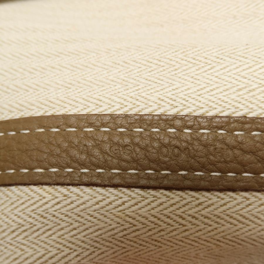HERMES Negonda皮革Garden Party PM手挽袋Etoupe-6