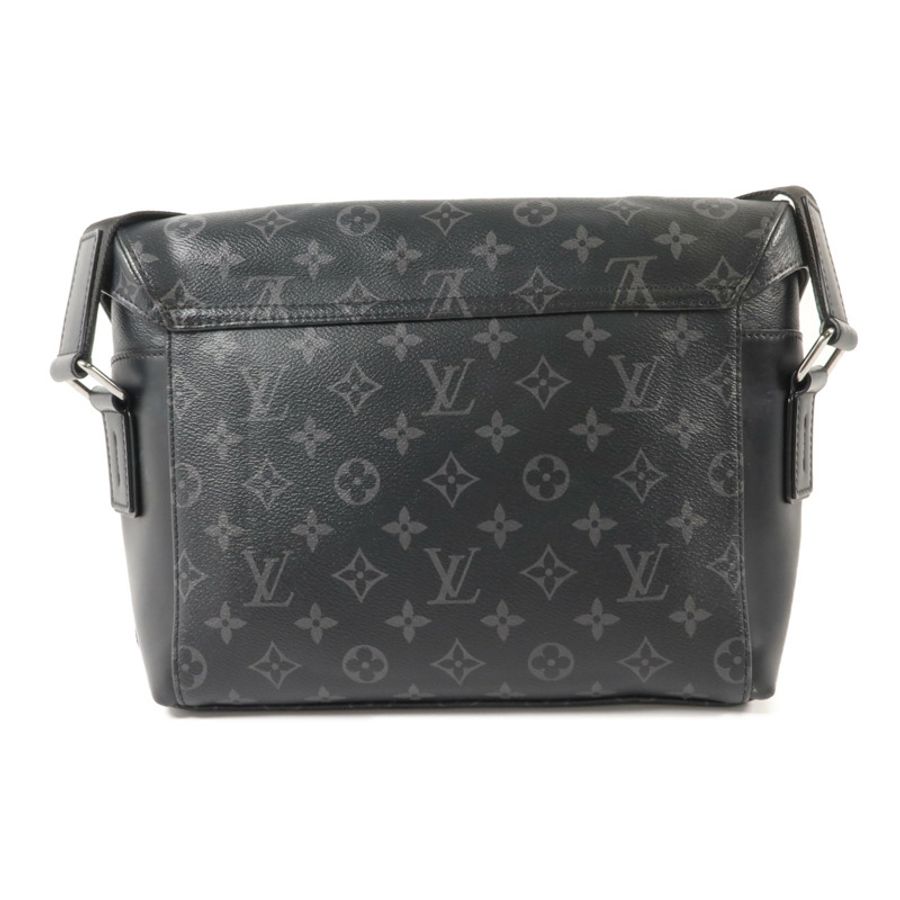 LOUIS VUITTON Monogram Eclipse Messenger PM Voyager銀扣肩背袋-1