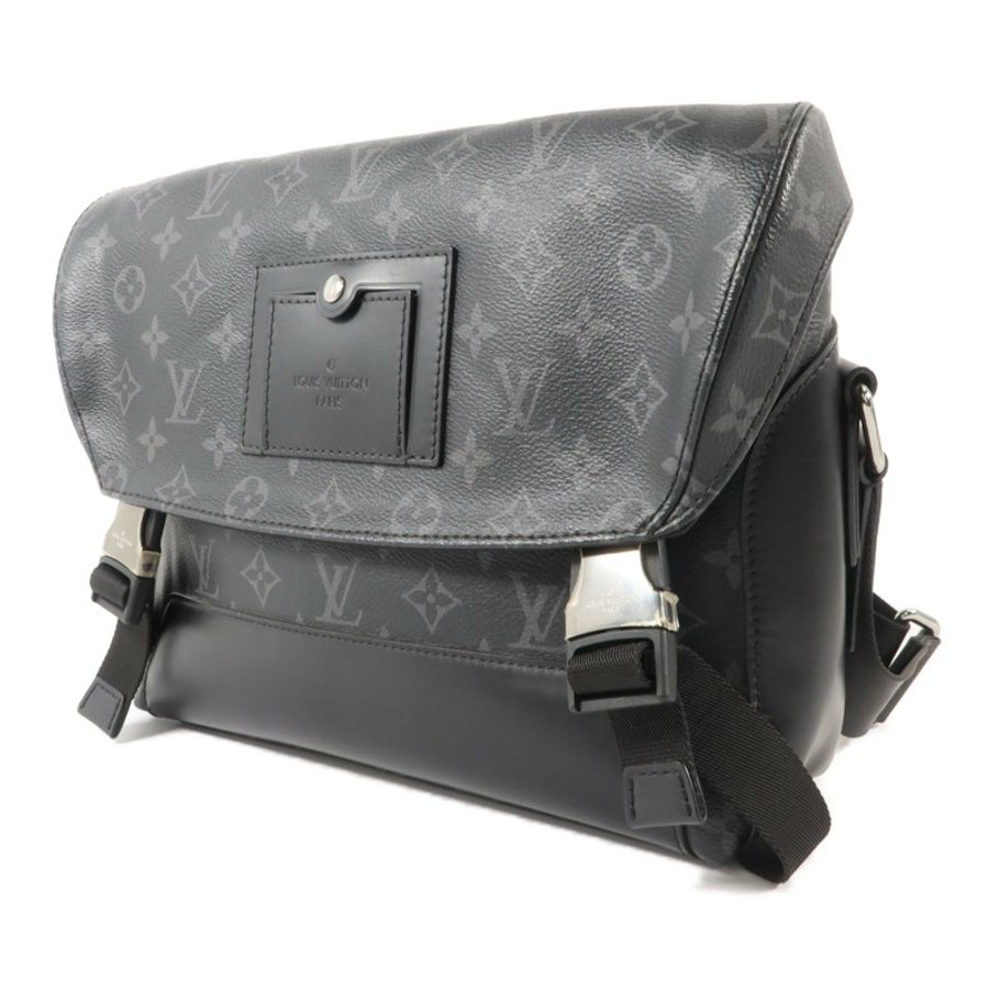 LOUIS VUITTON Monogram Eclipse Messenger PM Voyager銀扣肩背袋-2