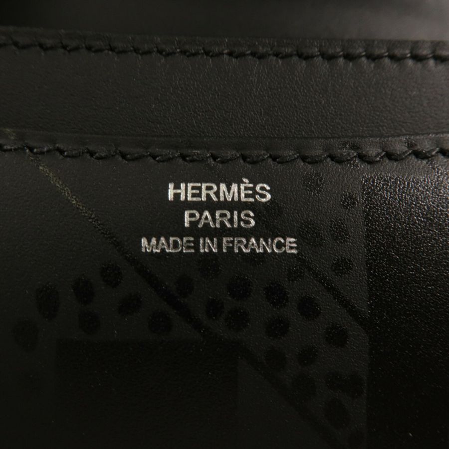 HERMES Sombrero皮革Mini Constance On A Summer Night肩背袋Noir-5