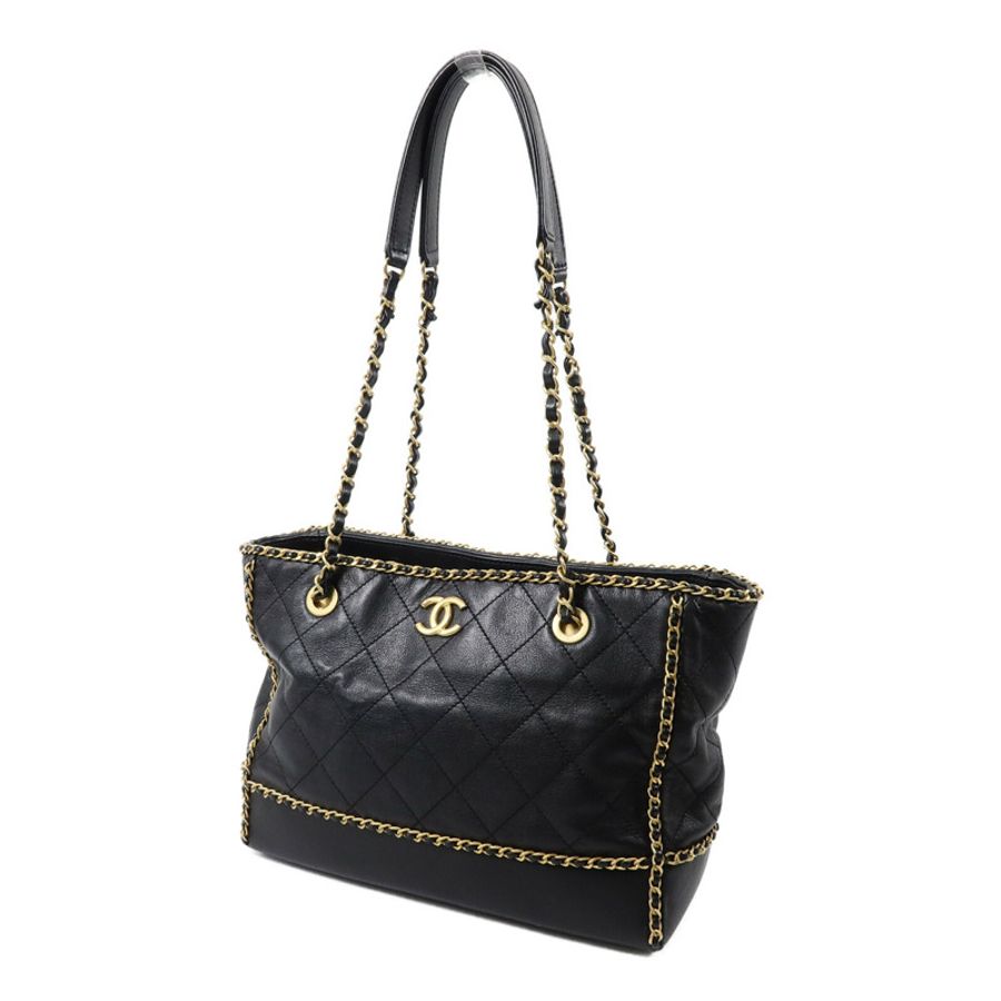 CHANEL 牛皮皮革Chain Shoulder Bag肩背袋-2
