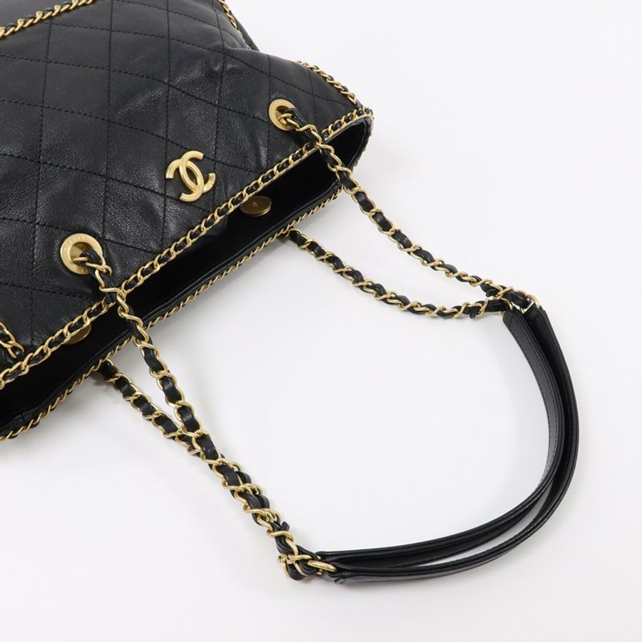 CHANEL 牛皮皮革Chain Shoulder Bag肩背袋-7