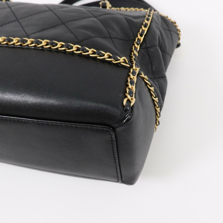 CHANEL 牛皮皮革Chain Shoulder Bag肩背袋-8