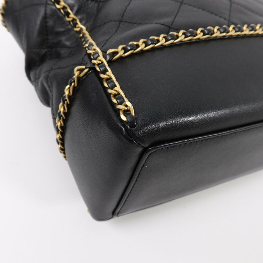 CHANEL 牛皮皮革Chain Shoulder Bag肩背袋-9