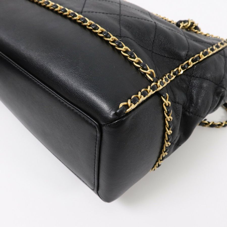 CHANEL 牛皮皮革Chain Shoulder Bag肩背袋-10