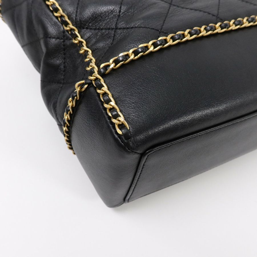CHANEL 牛皮皮革Chain Shoulder Bag肩背袋-11