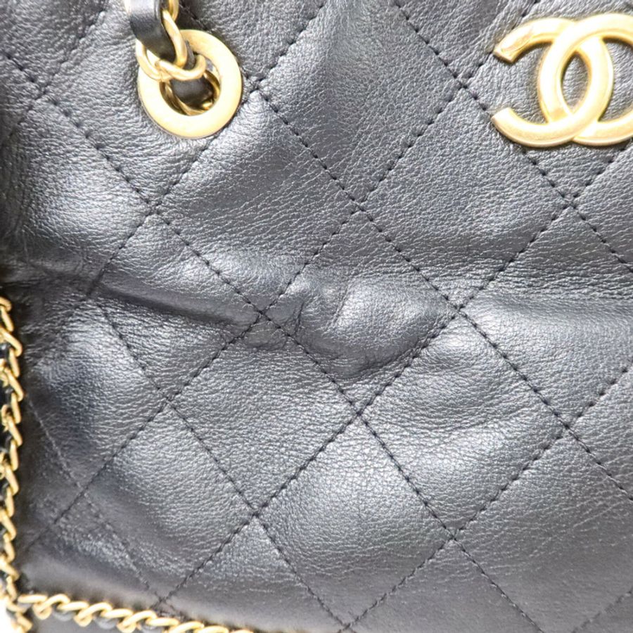 CHANEL 牛皮皮革Chain Shoulder Bag肩背袋-16