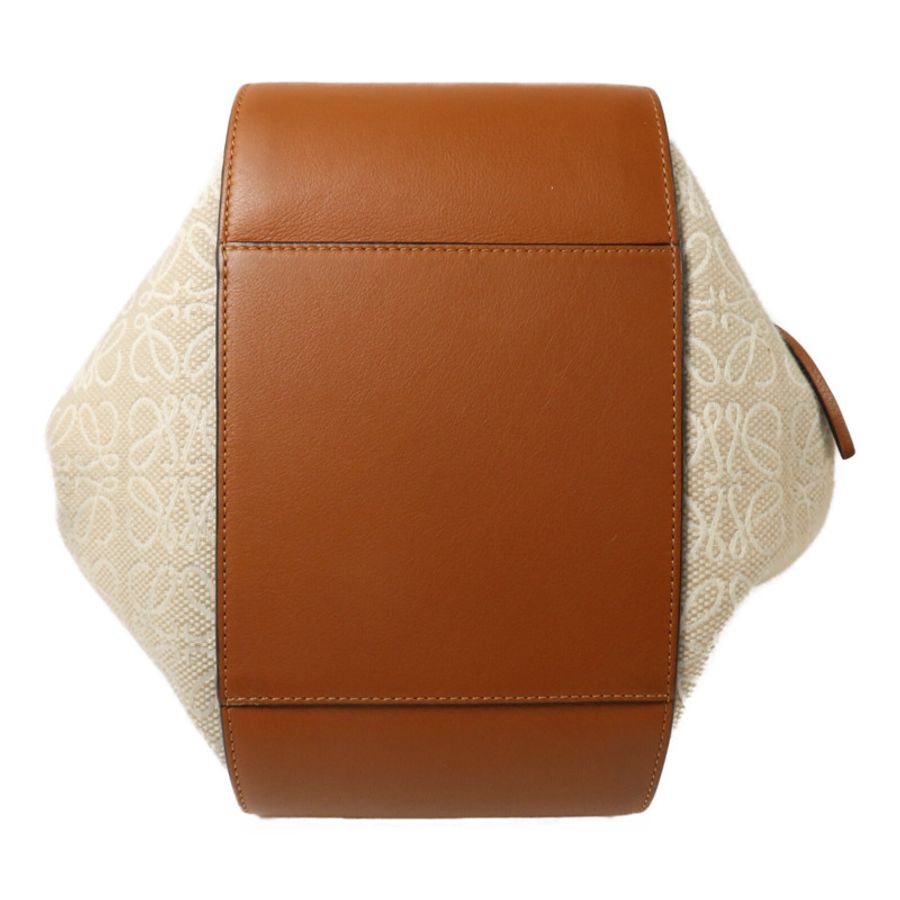 LOEWE 帆布/牛皮皮革Hammock Medium手挽肩背兩用袋-3