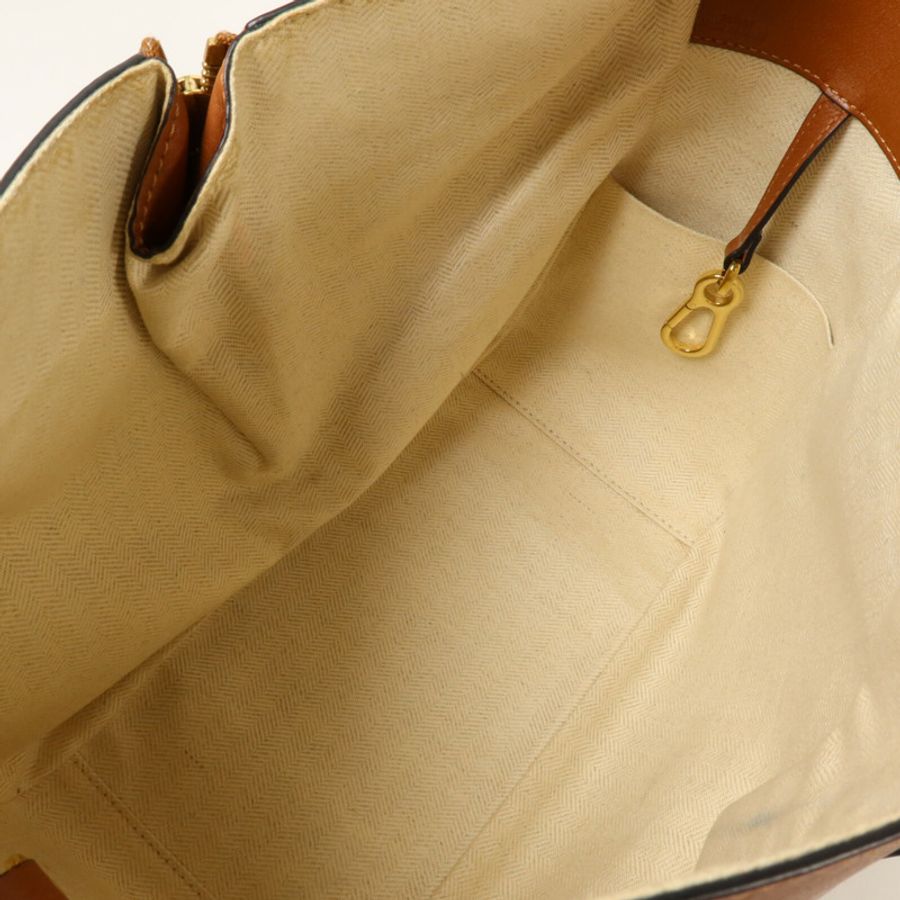 LOEWE 帆布/牛皮皮革Hammock Medium手挽肩背兩用袋-4