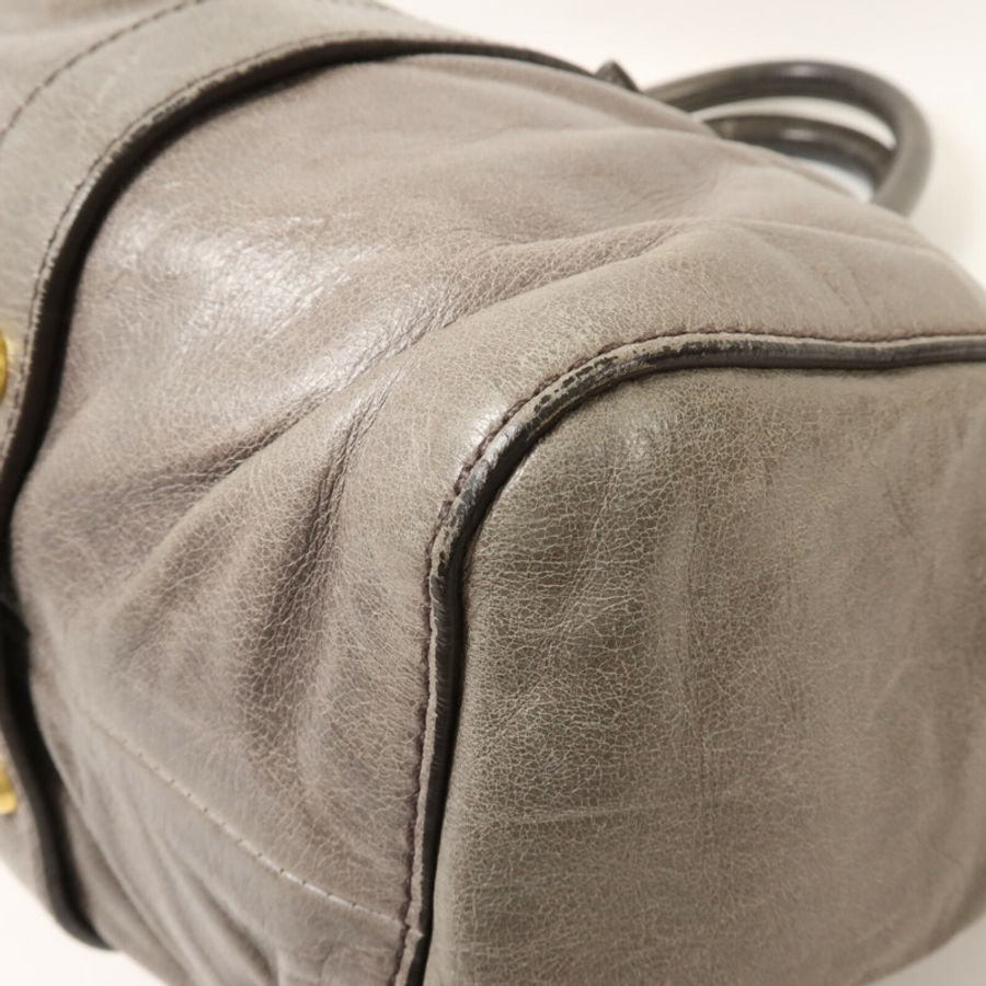 Miu Miu 牛皮皮革2 Way Shoulder手挽肩背兩用袋-12